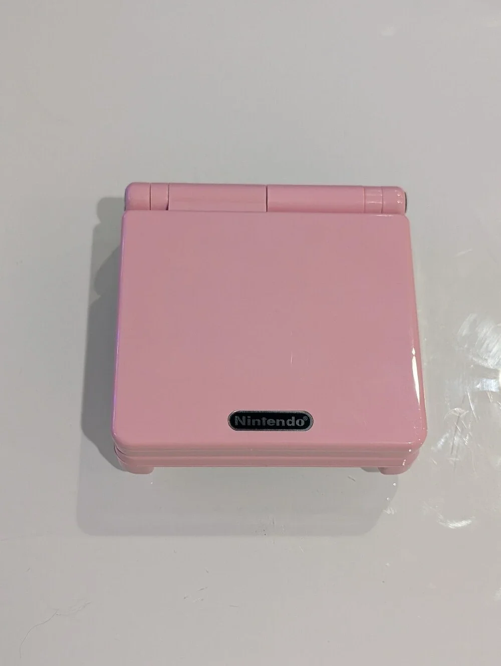 Glossy Pastel Pink Nintendo Game Boy Advance SP GBA SP System with v5 IPS Screen